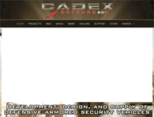 Tablet Screenshot of cadexdefence.com